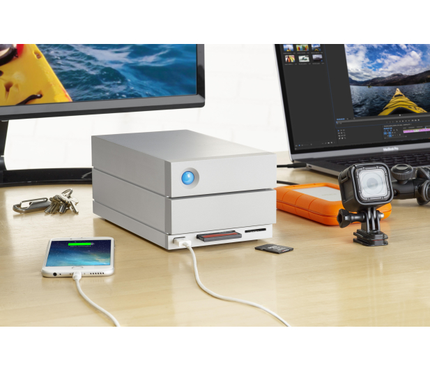 LaCie 2big Dock 8TB Thunderbolt 3 Biały - 397994 - zdjęcie 2